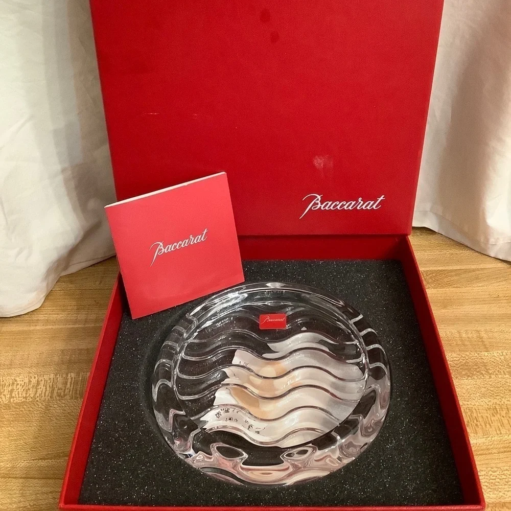 Baccarat Round Waved Crystal Trinket Dish 5” in.​​​​ - Picture 3 of 9